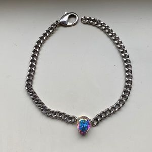 HRH Collection crystal chain choker